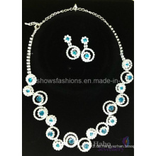 Glänzende Glas Diamant Braut Schmuck Sets (XJW1693)